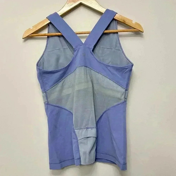 Lululemon  V-Neck Athletic Bra Fitted Tank Top Purple Women's Small - Picture 6 of 13